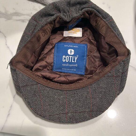 COTLY  English Plaid Newsboy Wool Hat - Picture 4 of 7